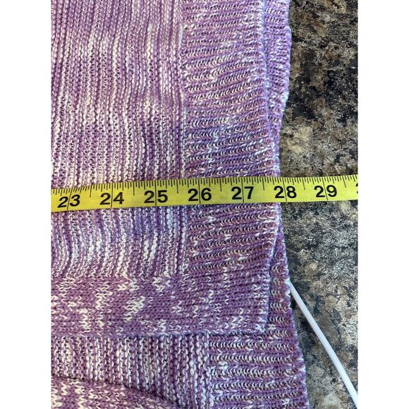 Lane Bryant NEW Plus Size 18-20 Lavender White Button Chunky Knit Cardigan - Picture 11 of 11